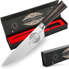 Gifts For Dad, Mom, Wife, Husband 8 Inch Chef Knife For Fathers Day Dad,Valentines Day, Mothers Day Gifts, Japanese 5cr15mov Kitchen Gyuto Chef K